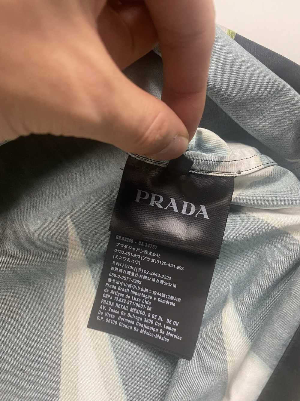Prada Prada double match split button up shirt ar… - image 6