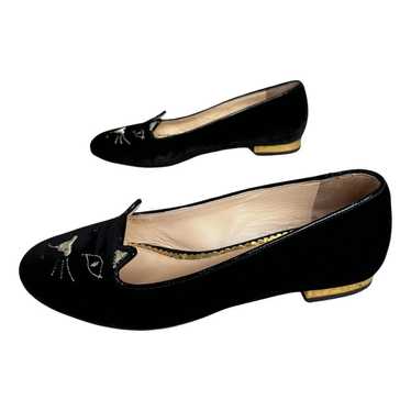 Charlotte Olympia Kitty velvet ballet flats - image 1