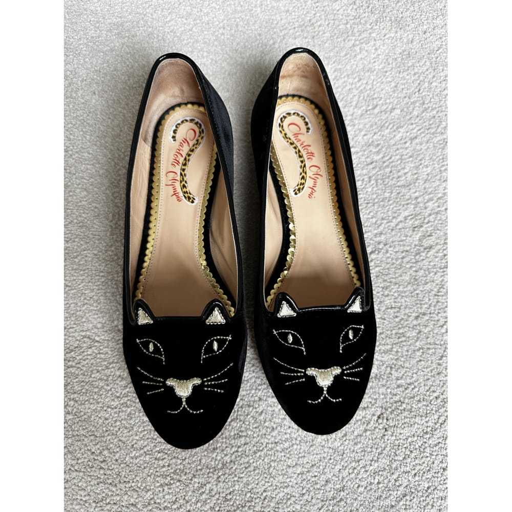 Charlotte Olympia Kitty velvet ballet flats - image 2