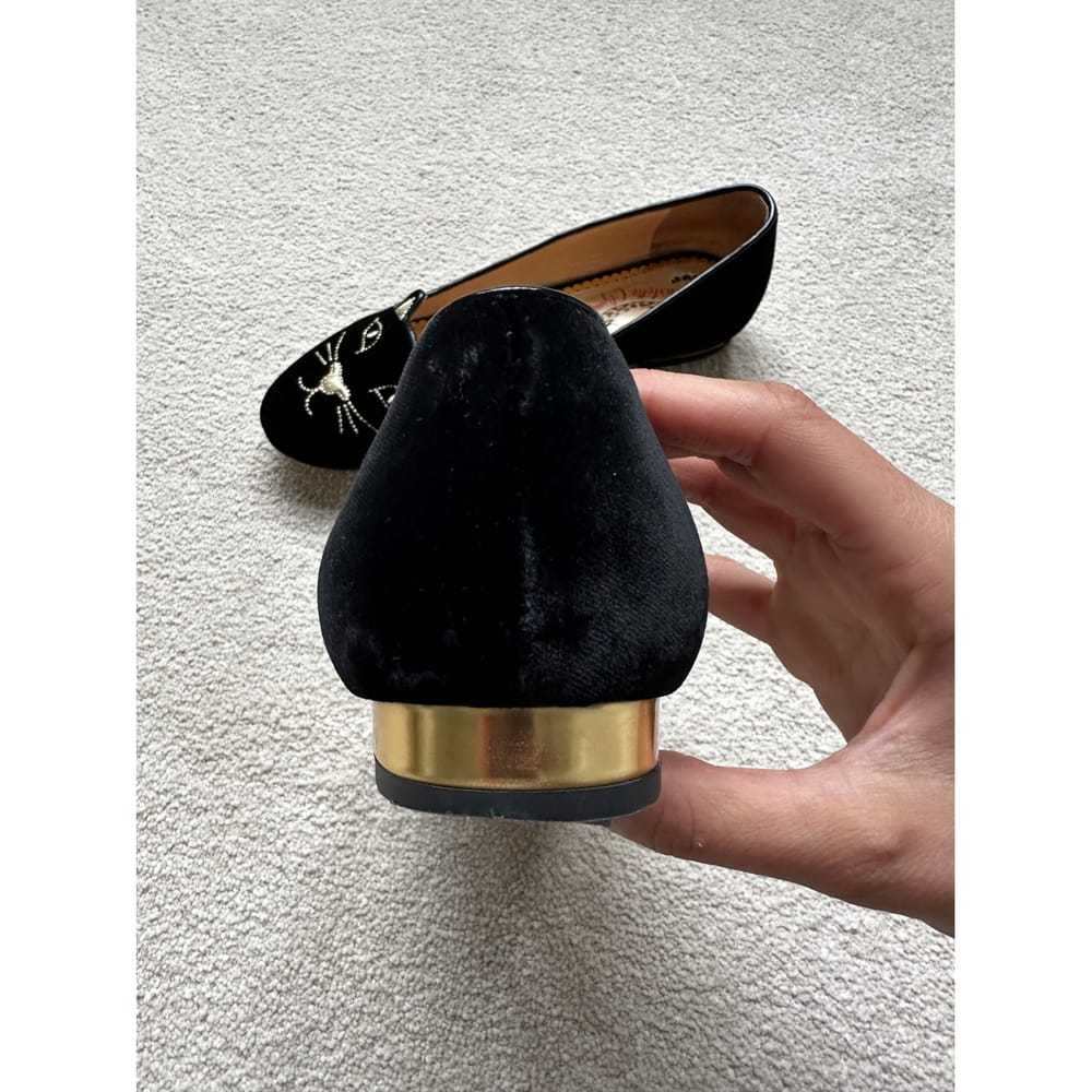 Charlotte Olympia Kitty velvet ballet flats - image 7