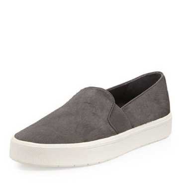 Vince Vince Blair Loafer Gray Suede Sneaker Round 