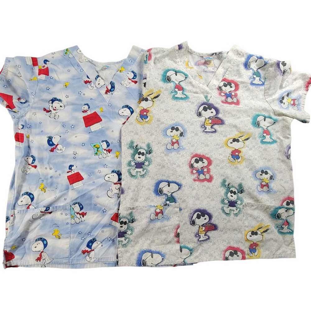 Peanuts Peanuts Nursing Scrubs Snoopy All Over Print … - Gem