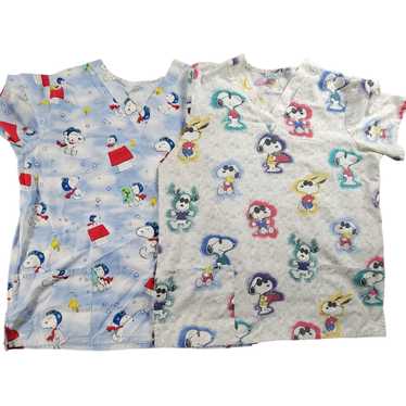 Peanuts Peanuts Nursing Scrubs Snoopy All Over Pr… - image 1