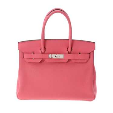 Birkin 30 handbag Hermès Red in Suede - 32094445