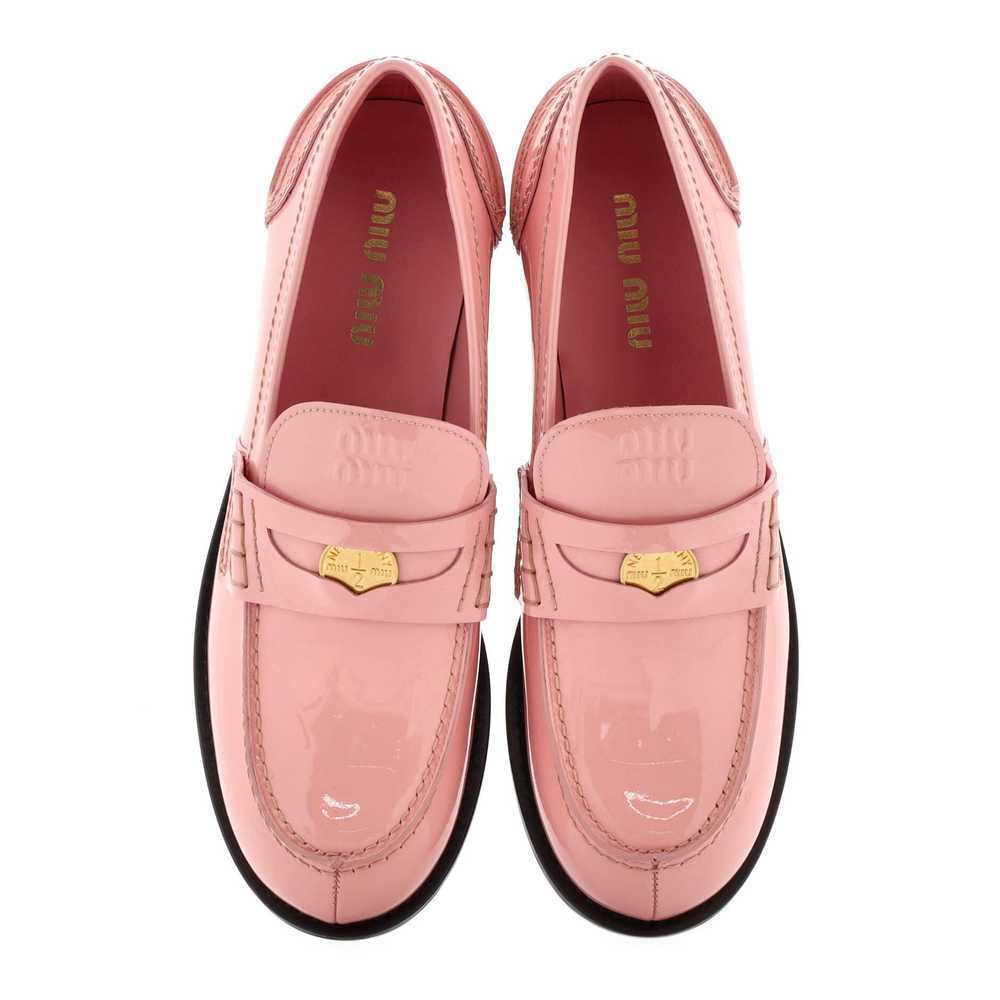 Miu Miu Women's Penny Coin Loafers Patent - image 2