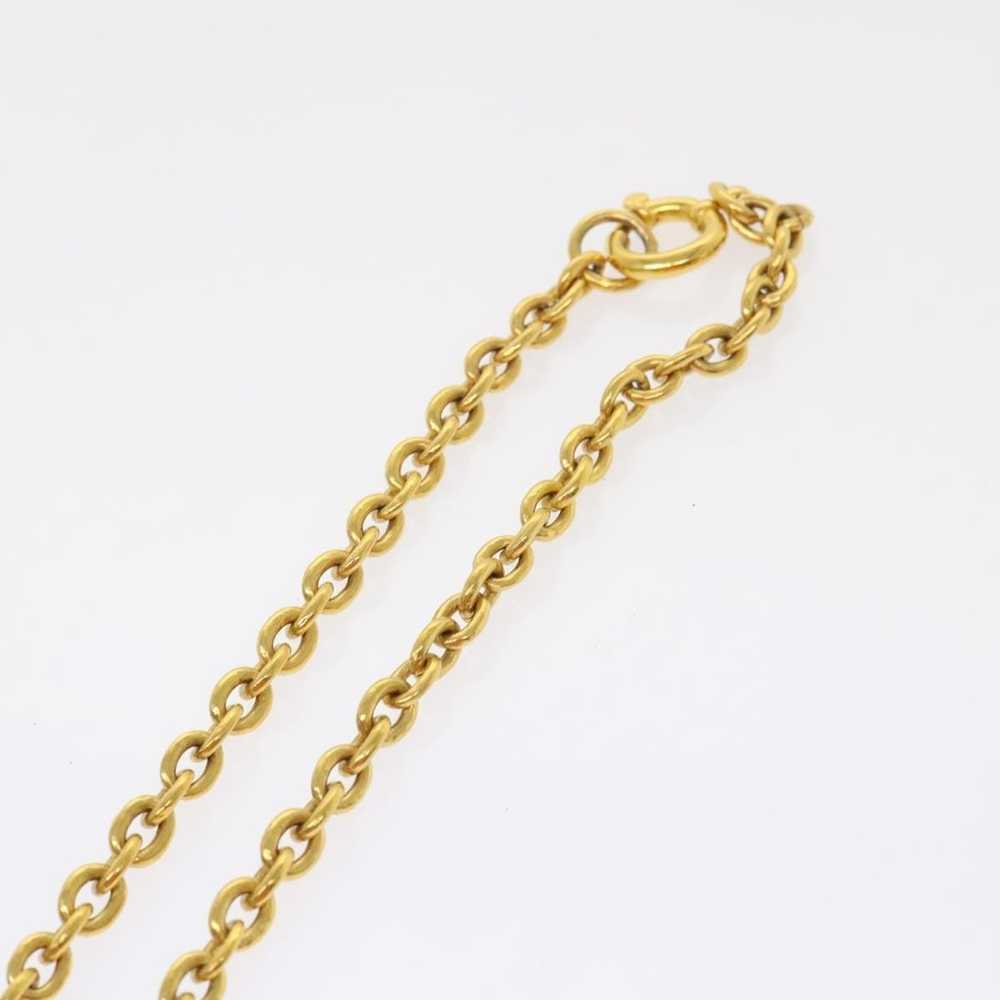 Chanel CHANEL Chain Necklace Gold Tone CC Auth 47… - image 6