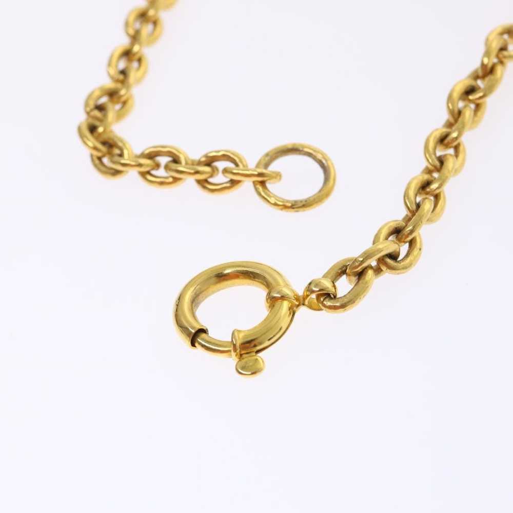 Chanel CHANEL Chain Necklace Gold Tone CC Auth 47… - image 7