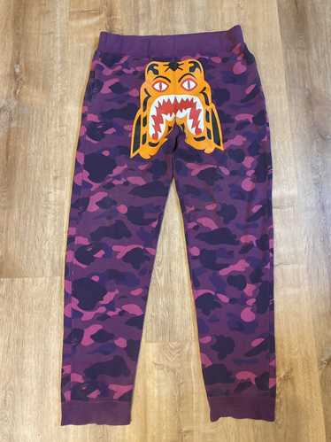 Bape Color Camo Tiger Sweat Pants