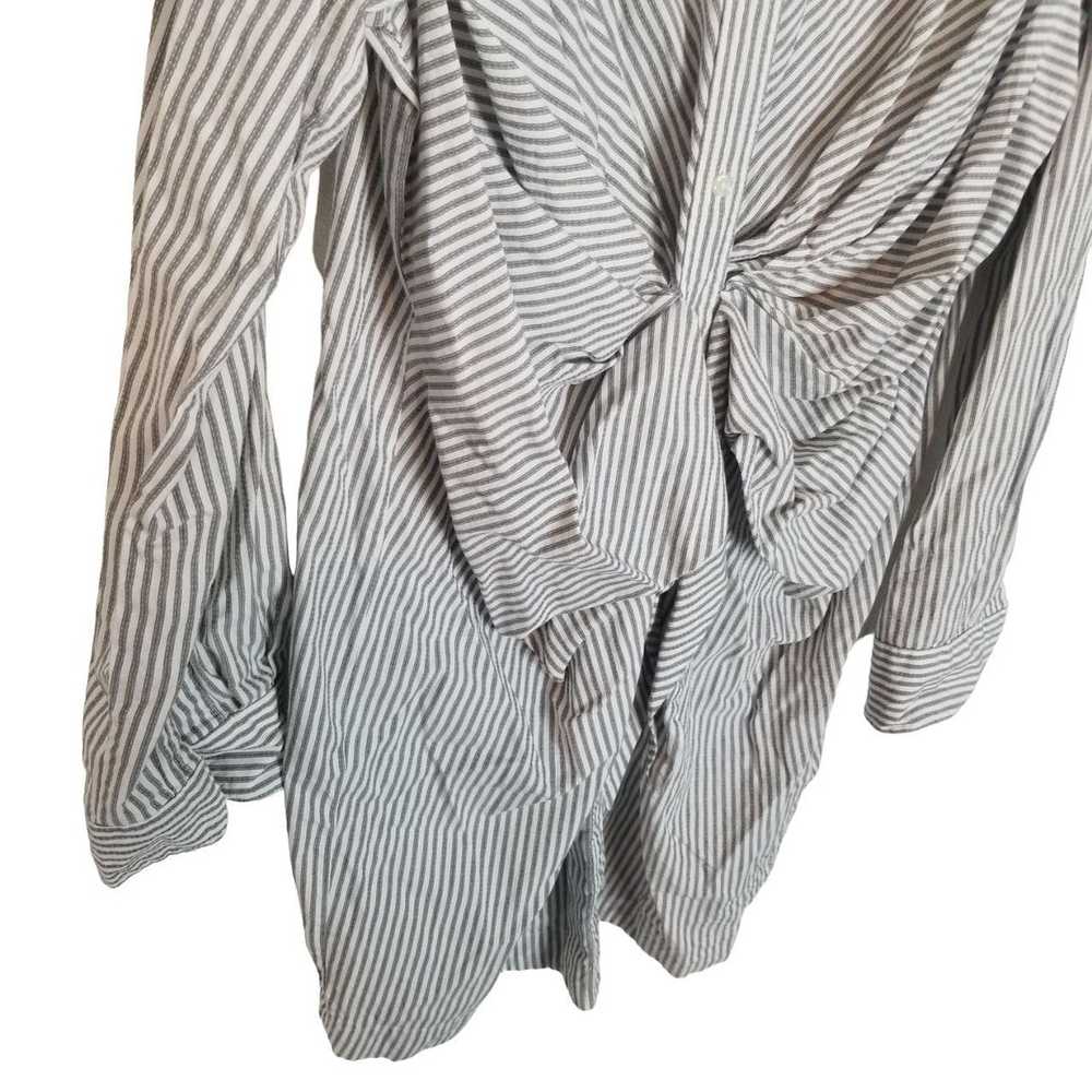 Norma Kamali Norma Kamali Womens XXL Gray White S… - image 5