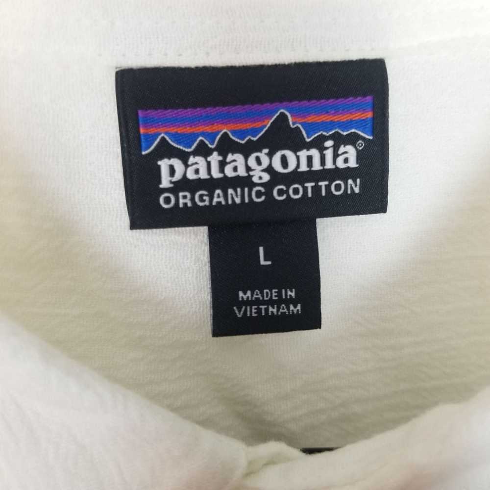 Patagonia Patagonia Mens L White Short Sleeves Bu… - image 6