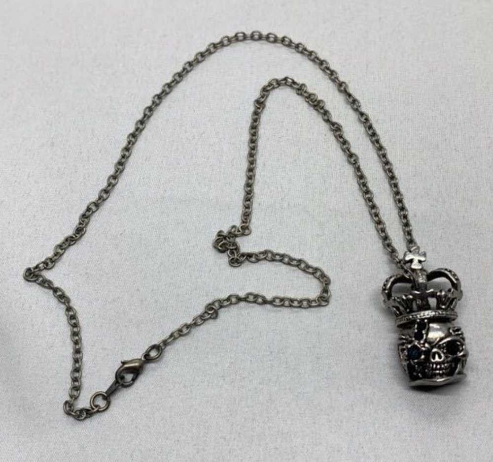 In The Attic In The Attic Skull Necklace Silver P… - image 2