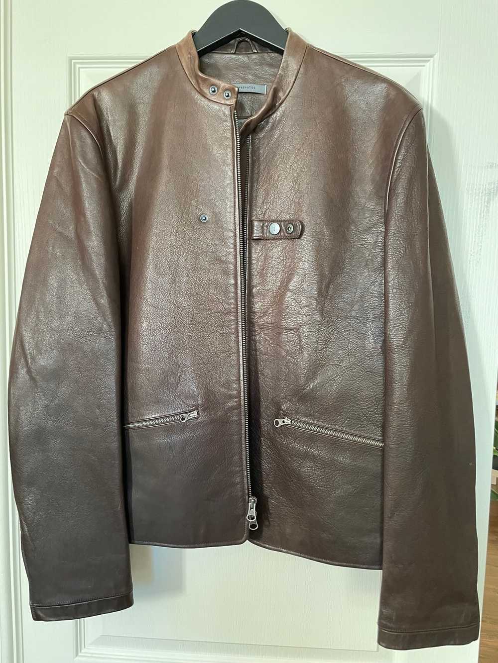 John Varvatos Heavy Leather Jacket - image 1