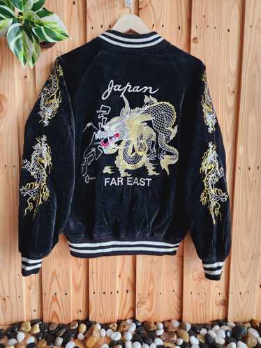 80s japanese souvenir jacket - Gem