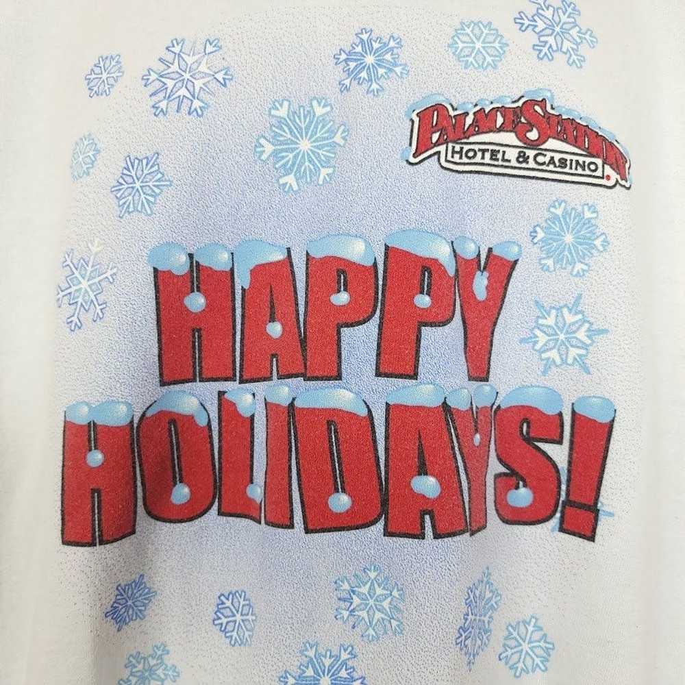 Vintage Happy Holidays Christmas Sweatshirt Vinta… - image 2