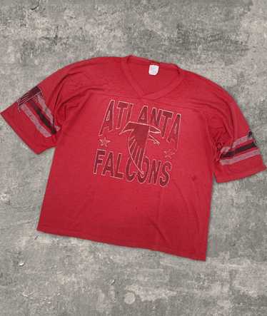 Vintage 80s Atlanta Falcons NFL Football Trench T Shirt Tee 