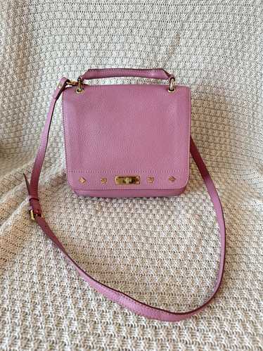 $650 MCM Berlin Mini Transparent Crossbody Bag In Teaberry Pink
