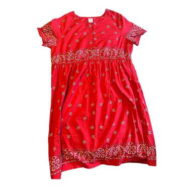 John Blair Blair Red Bandana Style Dress Large