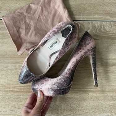 Miu Miu Python Pumps Size 39 - image 1