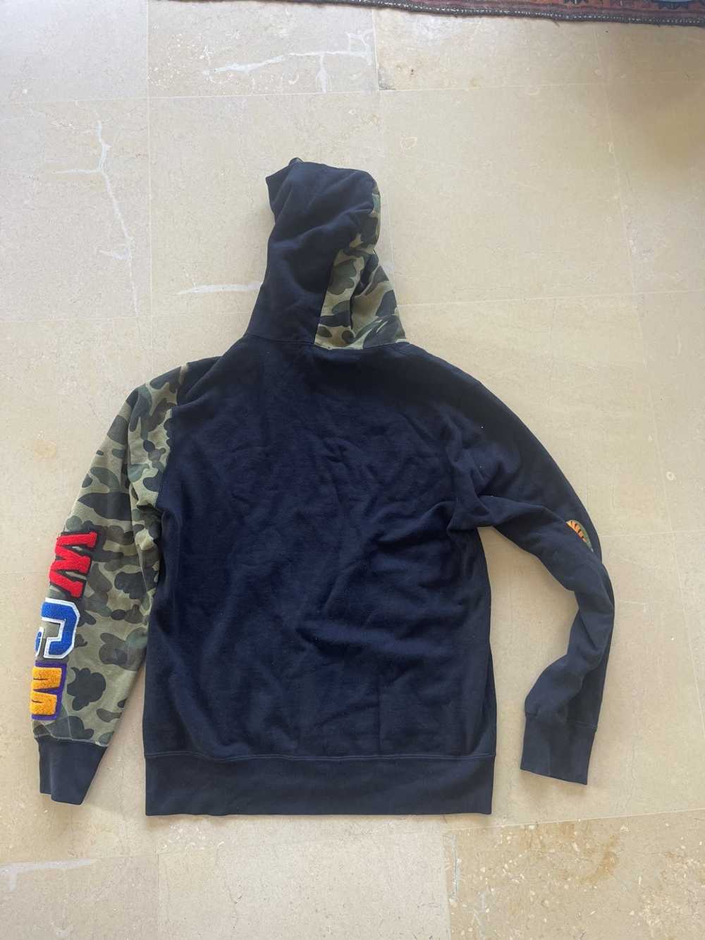 Bape Bathing Ape shark half camo full zip hoodie - image 11