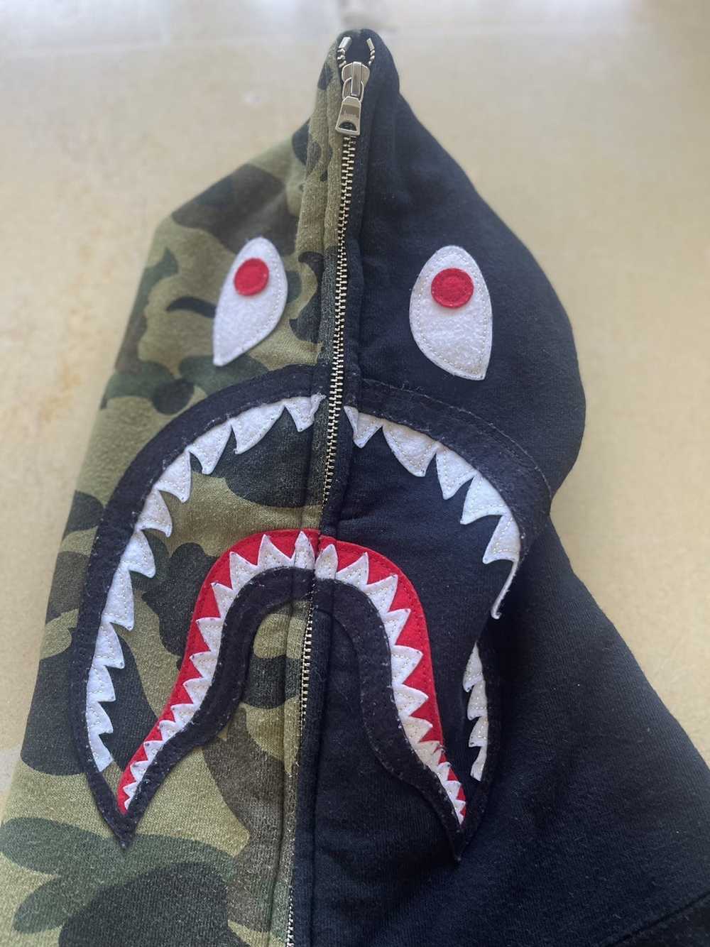 Bape Bathing Ape shark half camo full zip hoodie - image 6