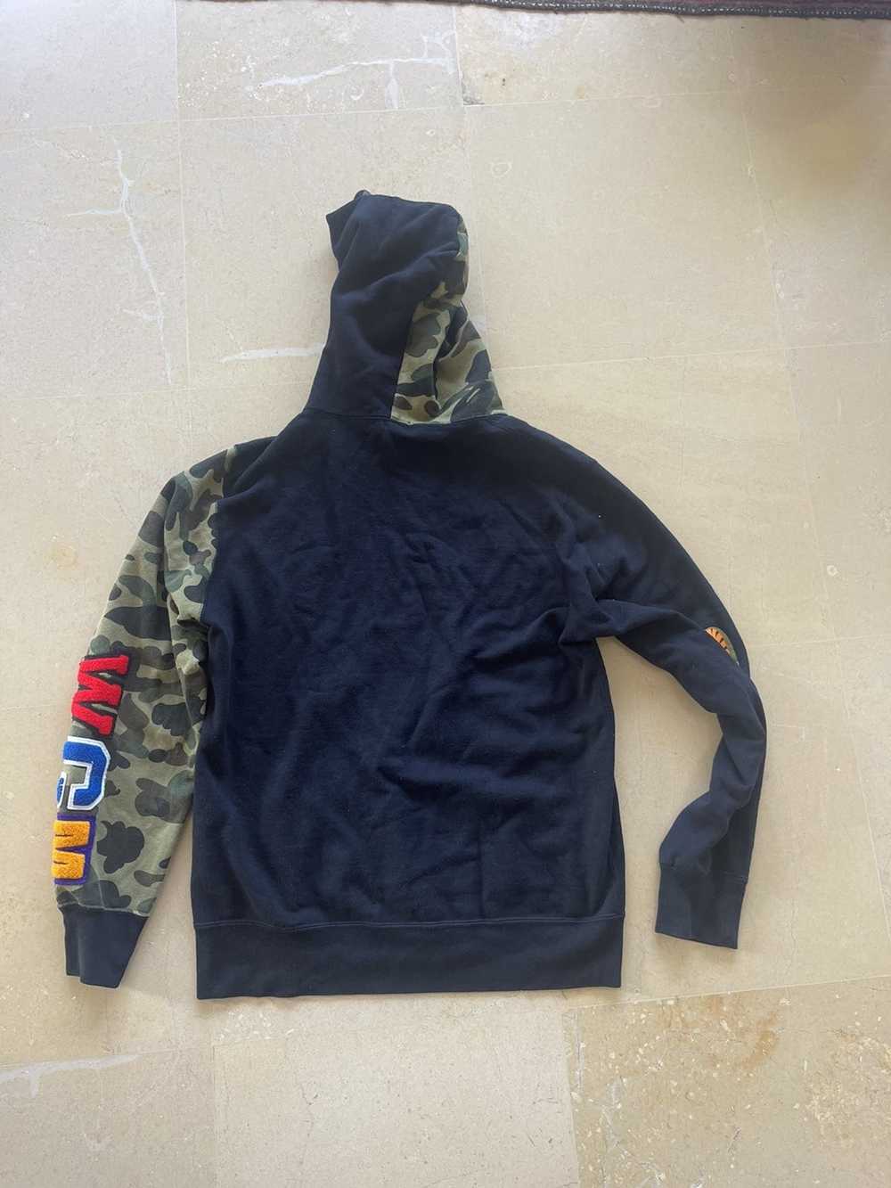 Bape Bathing Ape shark half camo full zip hoodie - image 7