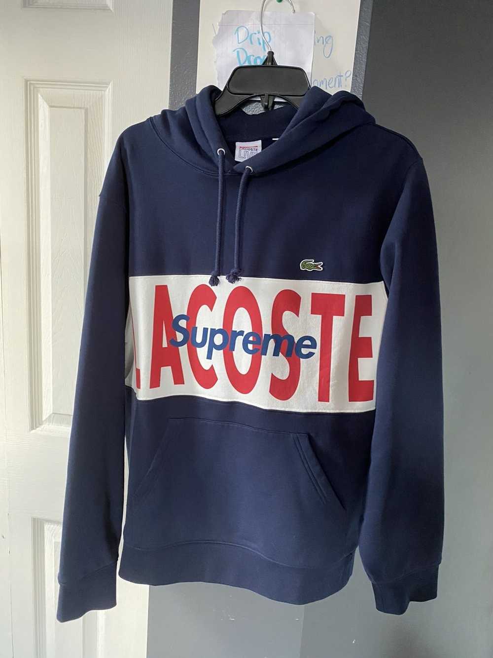 Lacoste × Supreme Supreme Lacoste Logo Panel Hood… - image 1