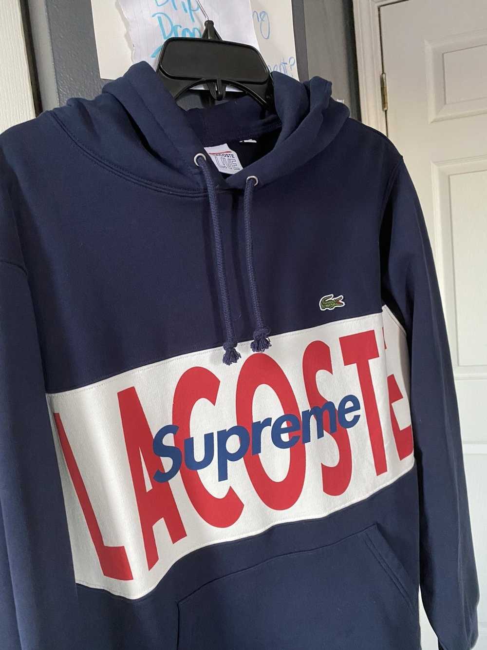 Lacoste × Supreme Supreme Lacoste Logo Panel Hood… - image 2