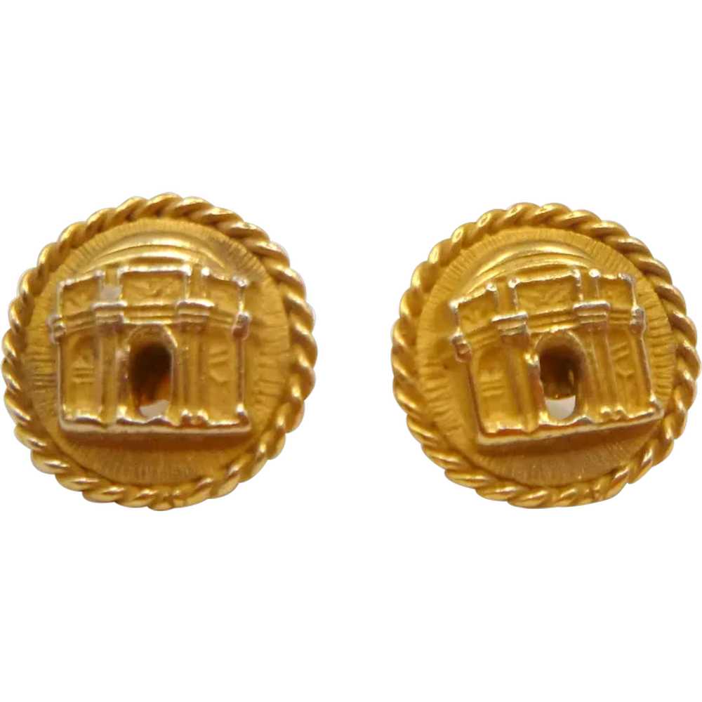 Vintage PPIE Gold Plated Earrings - image 1
