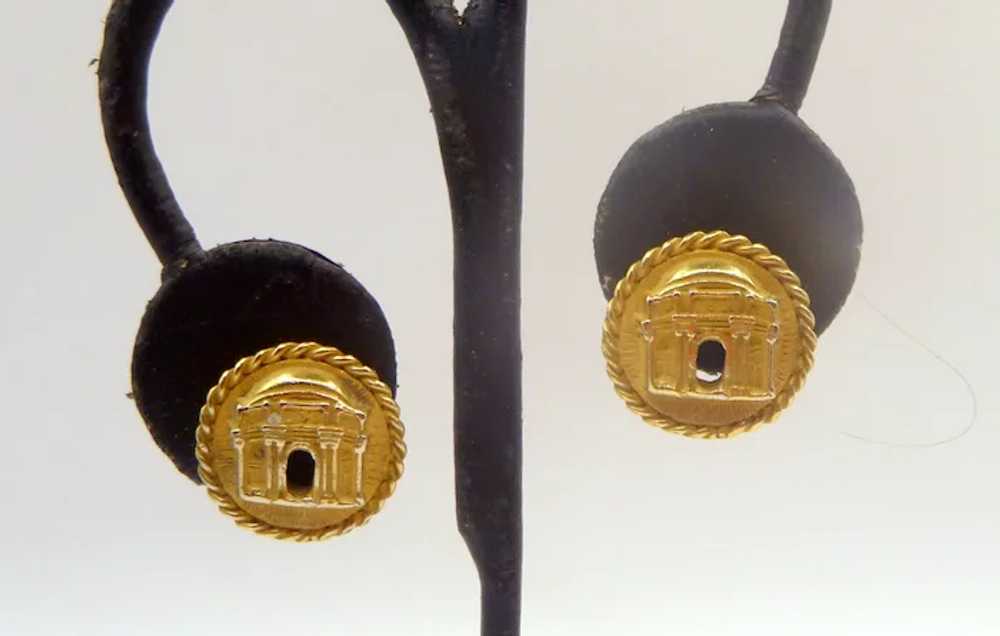 Vintage PPIE Gold Plated Earrings - image 2
