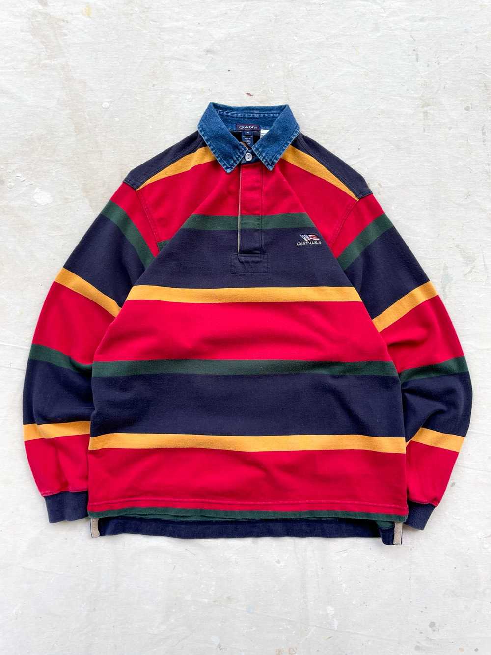 90's Gant Rugby Shirt—[M] - image 1