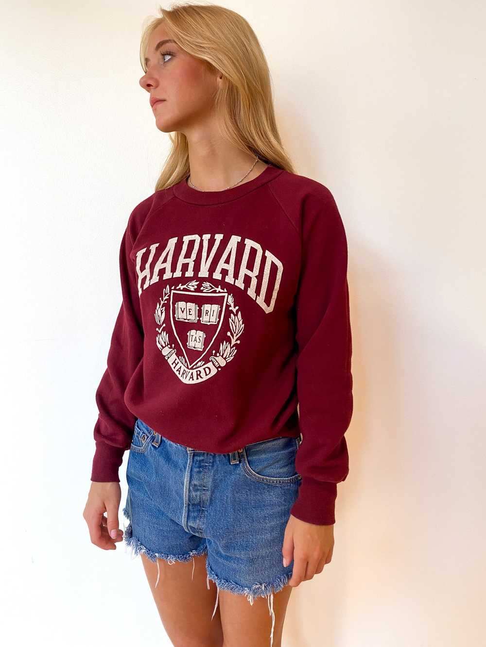 70's Harvard University Crewneck—[S] - image 2