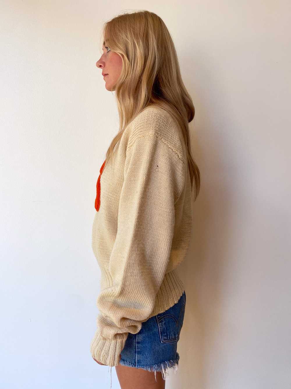 40's/50's Shaker Knit Syracuse Varsity Sweater—[M] - image 5