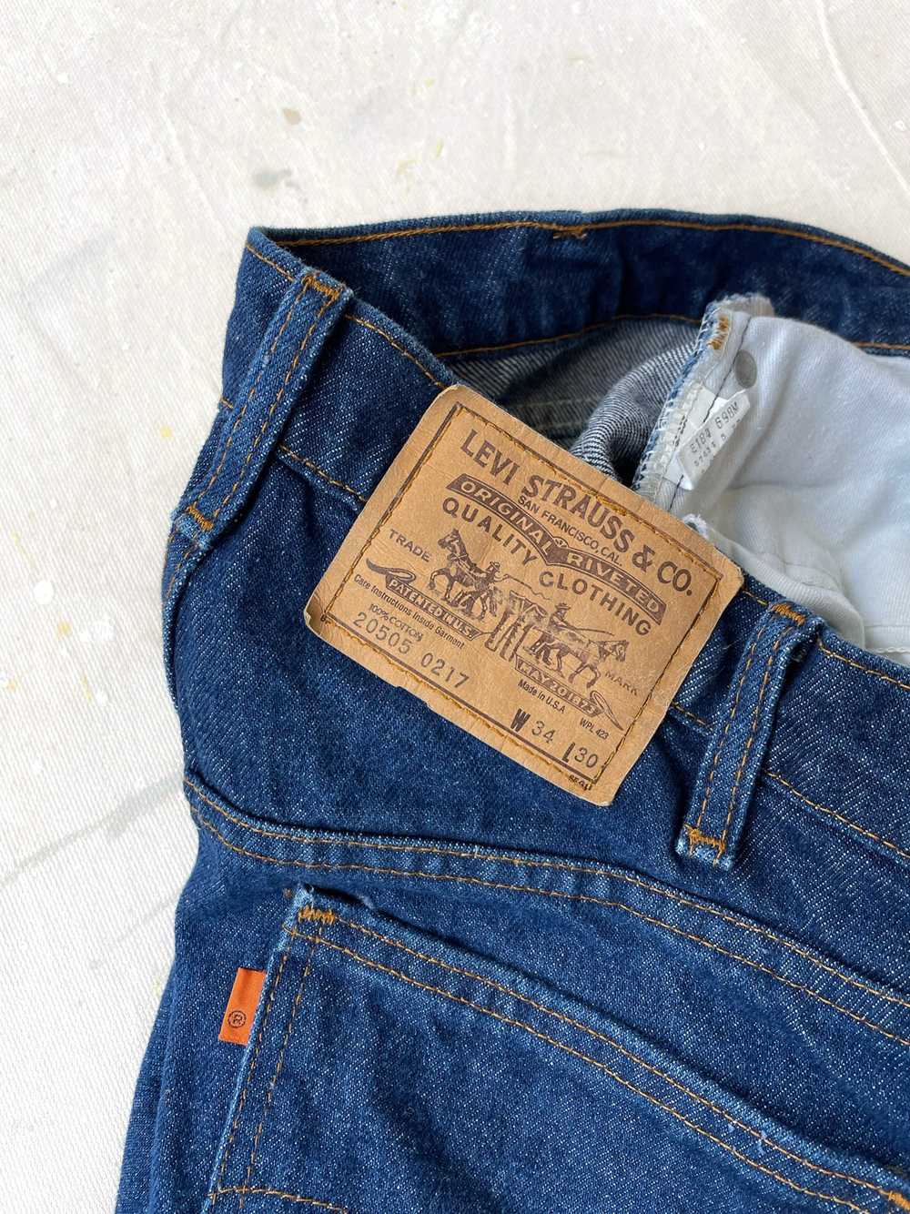 80's Levi's 505 Orange Tab Jeans—[32X30] - image 3