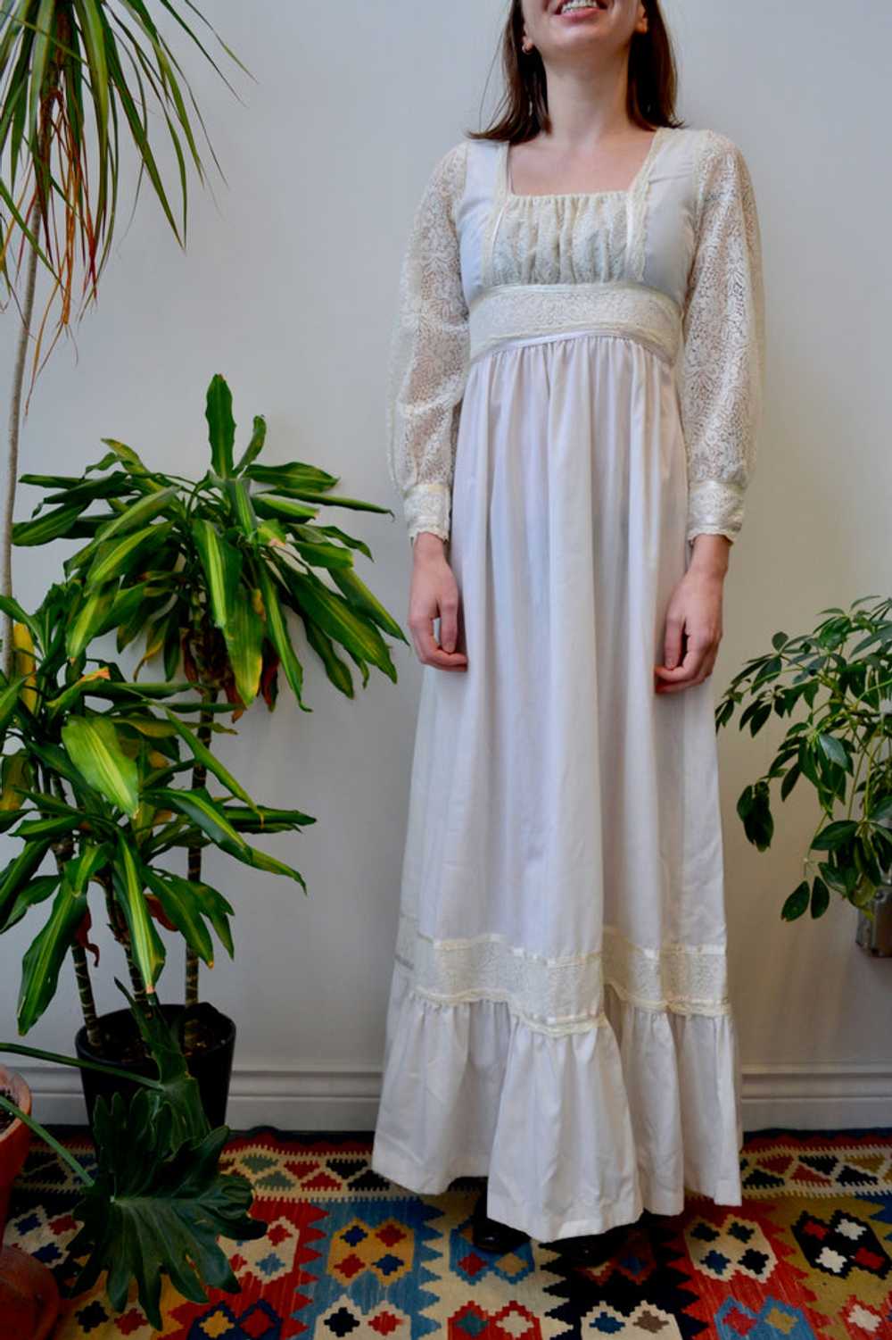 Cream Seventies Renaissance Dress - image 1