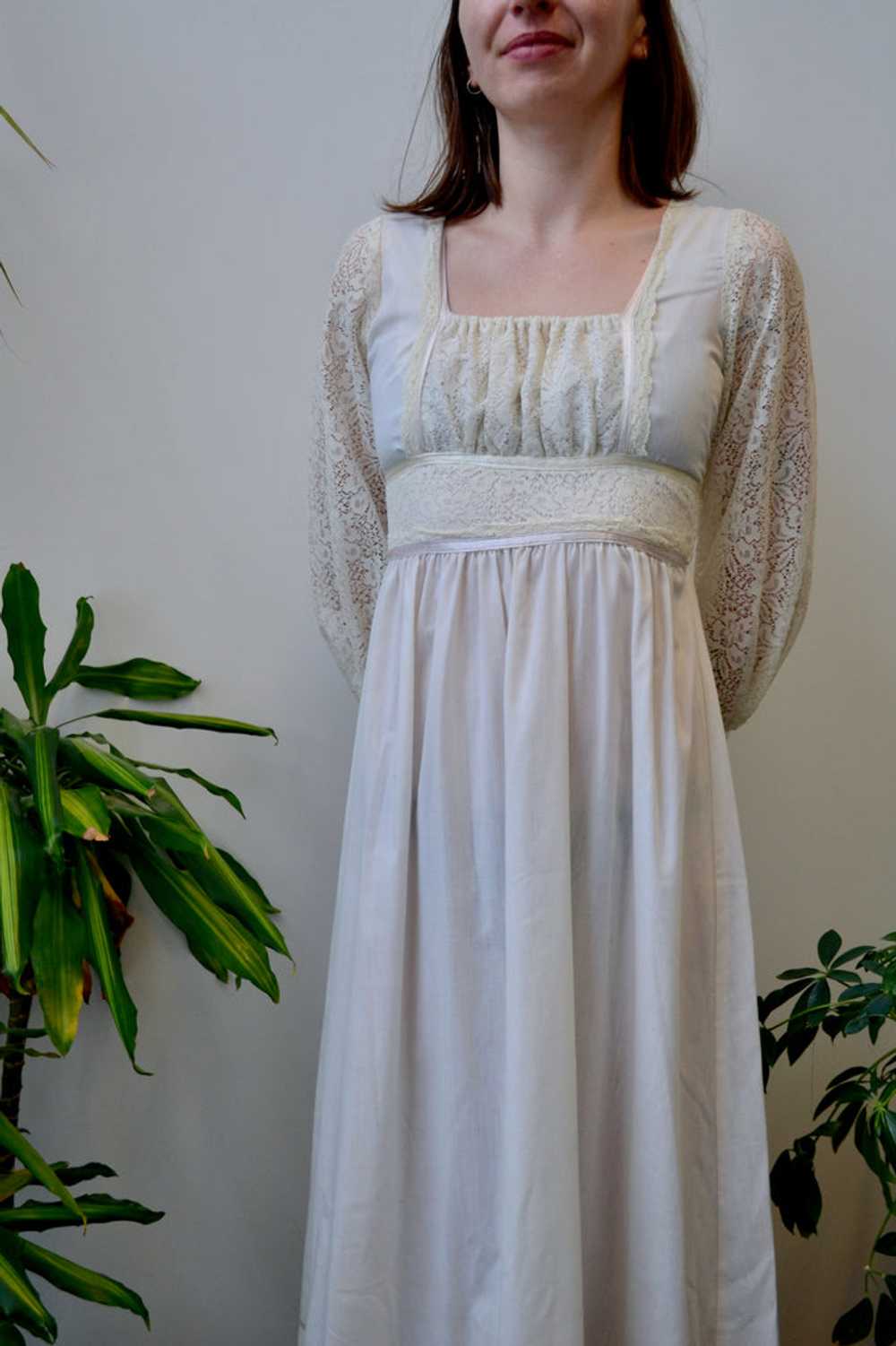 Cream Seventies Renaissance Dress - image 2