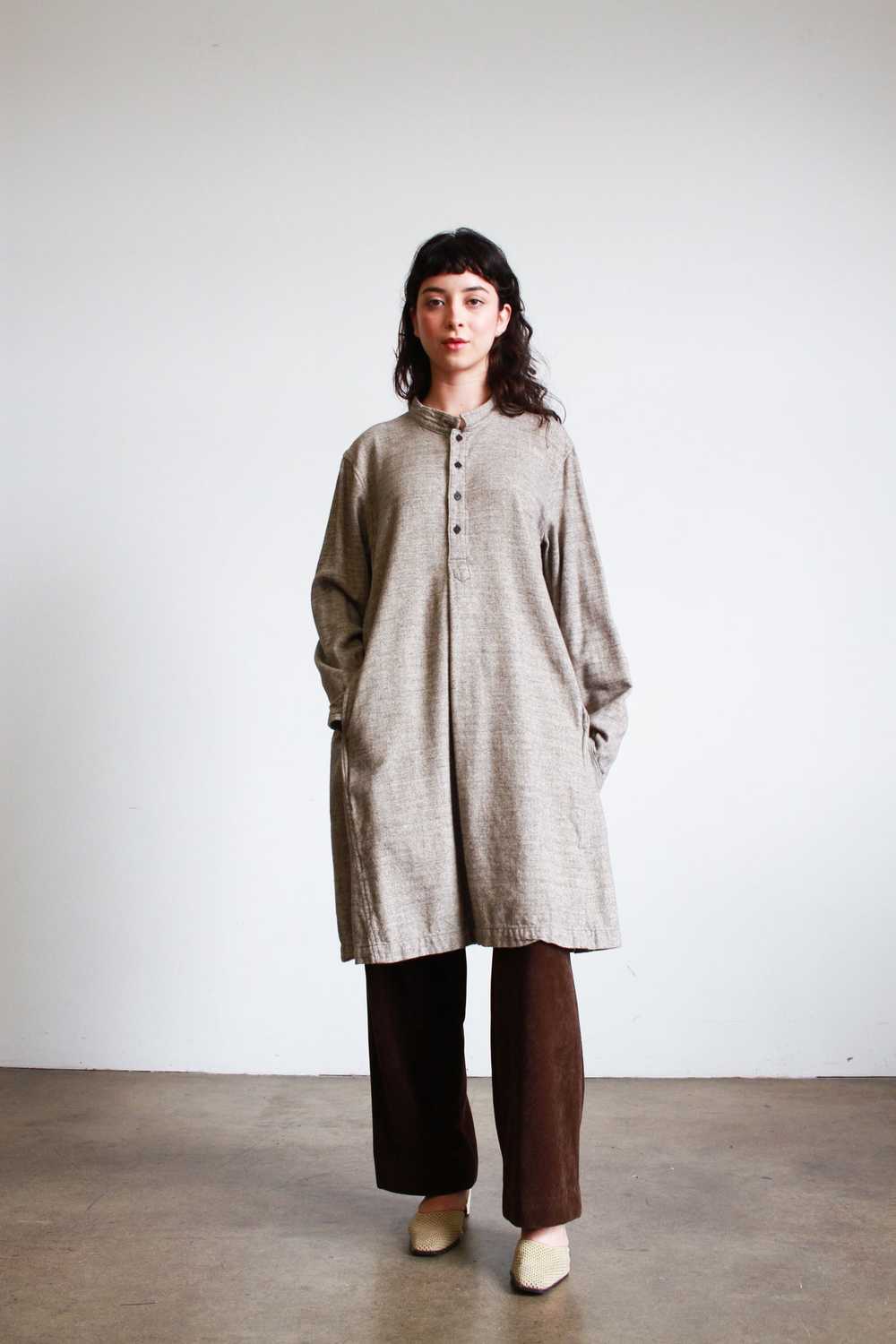 1990s CP Shades Grey Cotton Tunic - image 1