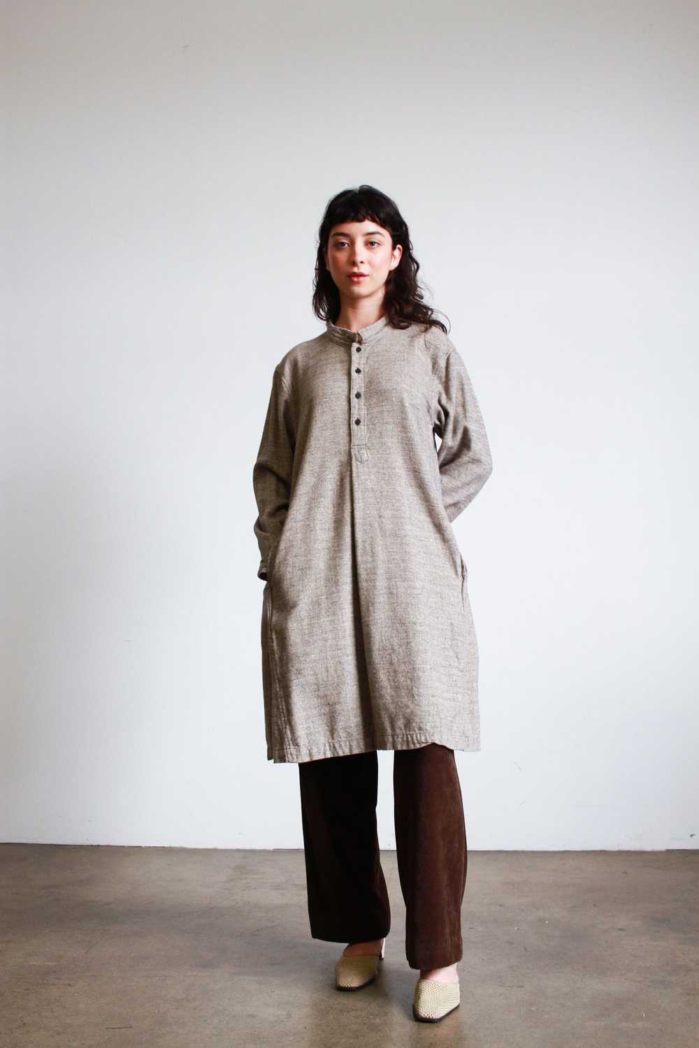 1990s CP Shades Grey Cotton Tunic - image 2