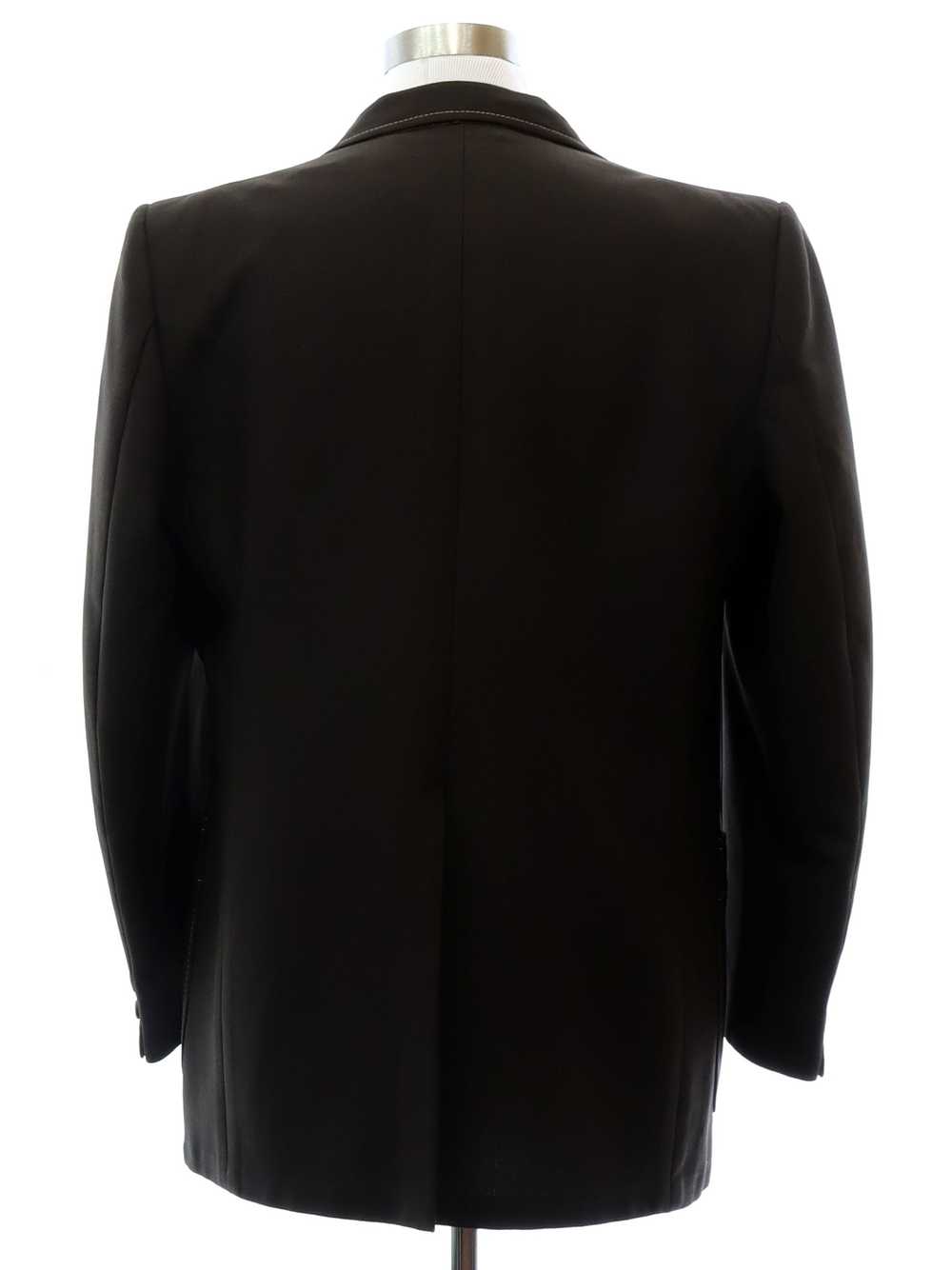 1970's Ray LeBlancs Mens Dark Brown Disco Blazer … - image 3