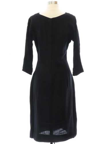 1960's Black Wool Dress