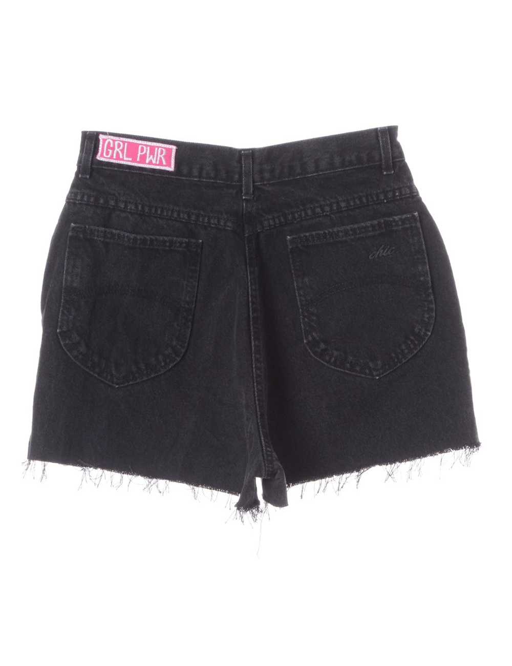 Label GRL PWR Embroidered Denim Shorts - image 2