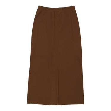 Unbranded Maxi Skirt - 28W UK 8 Brown Polyester - image 1