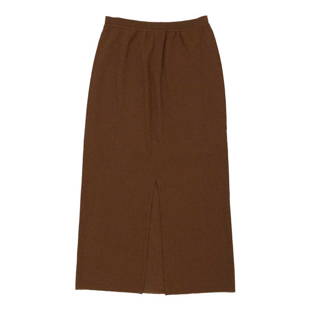 Unbranded Maxi Skirt - 28W UK 8 Brown Polyester - image 2