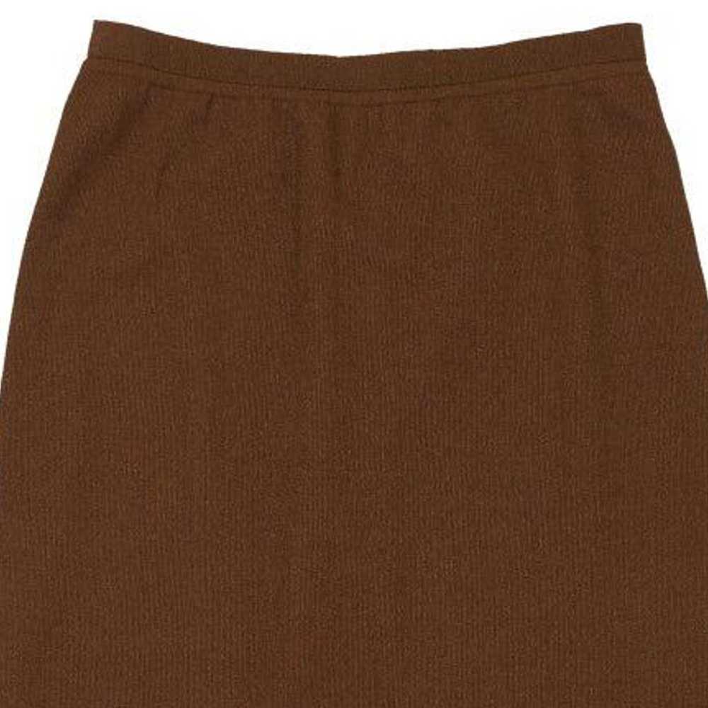 Unbranded Maxi Skirt - 28W UK 8 Brown Polyester - image 3