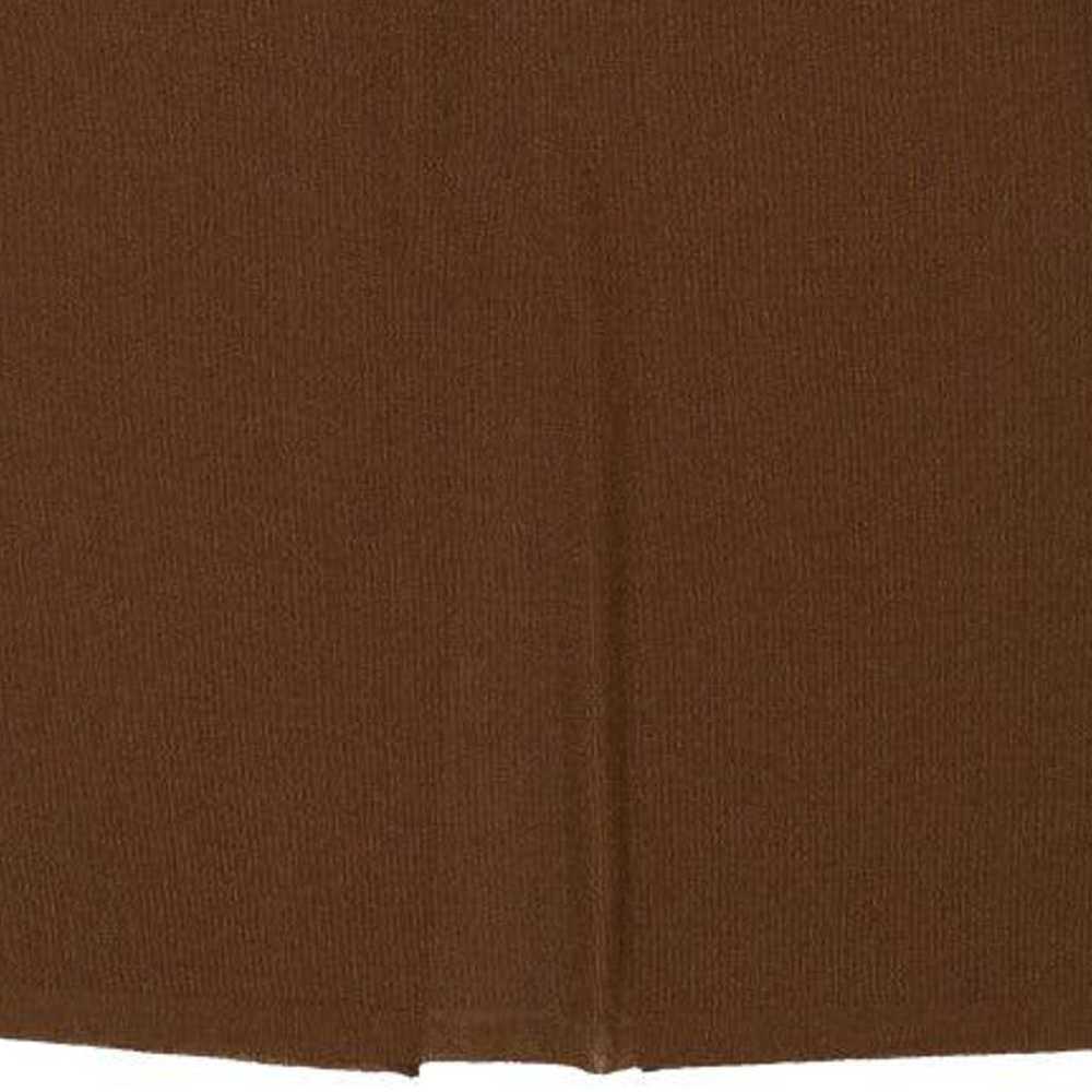 Unbranded Maxi Skirt - 28W UK 8 Brown Polyester - image 4