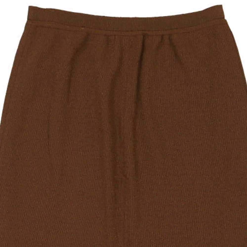 Unbranded Maxi Skirt - 28W UK 8 Brown Polyester - image 5