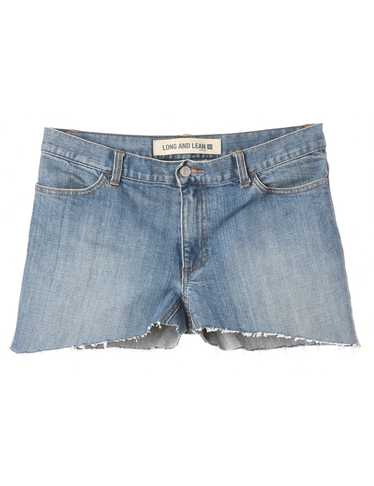 Reworked Molly Frayed Denim Shorts - W32 - image 1