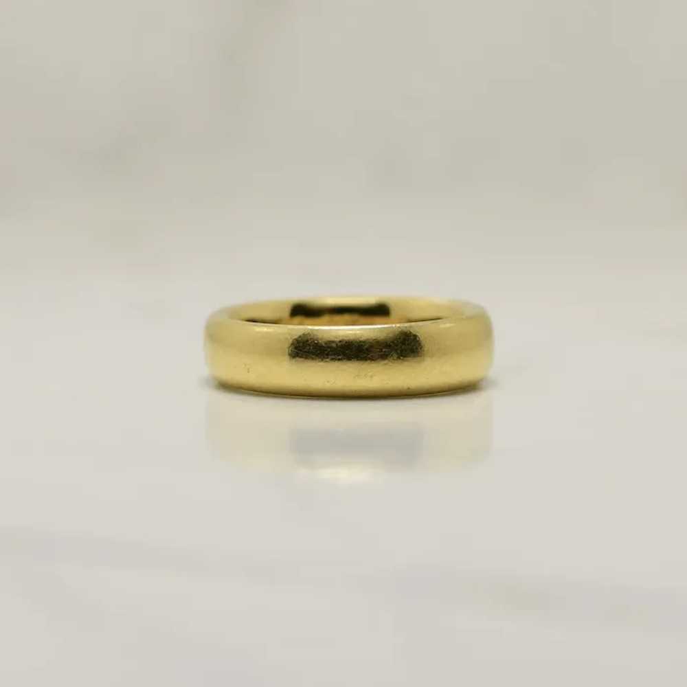 Dated April 30 1905 18K Antique Yellow Gold Weddi… - image 2