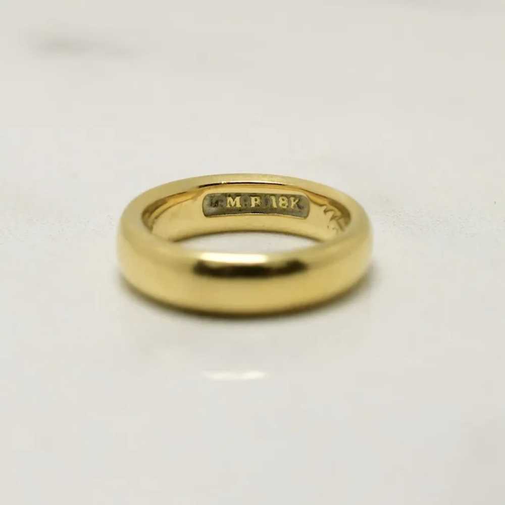 Dated April 30 1905 18K Antique Yellow Gold Weddi… - image 3