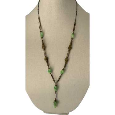 Czech Egyptian Revival Necklace - 1930's - image 1