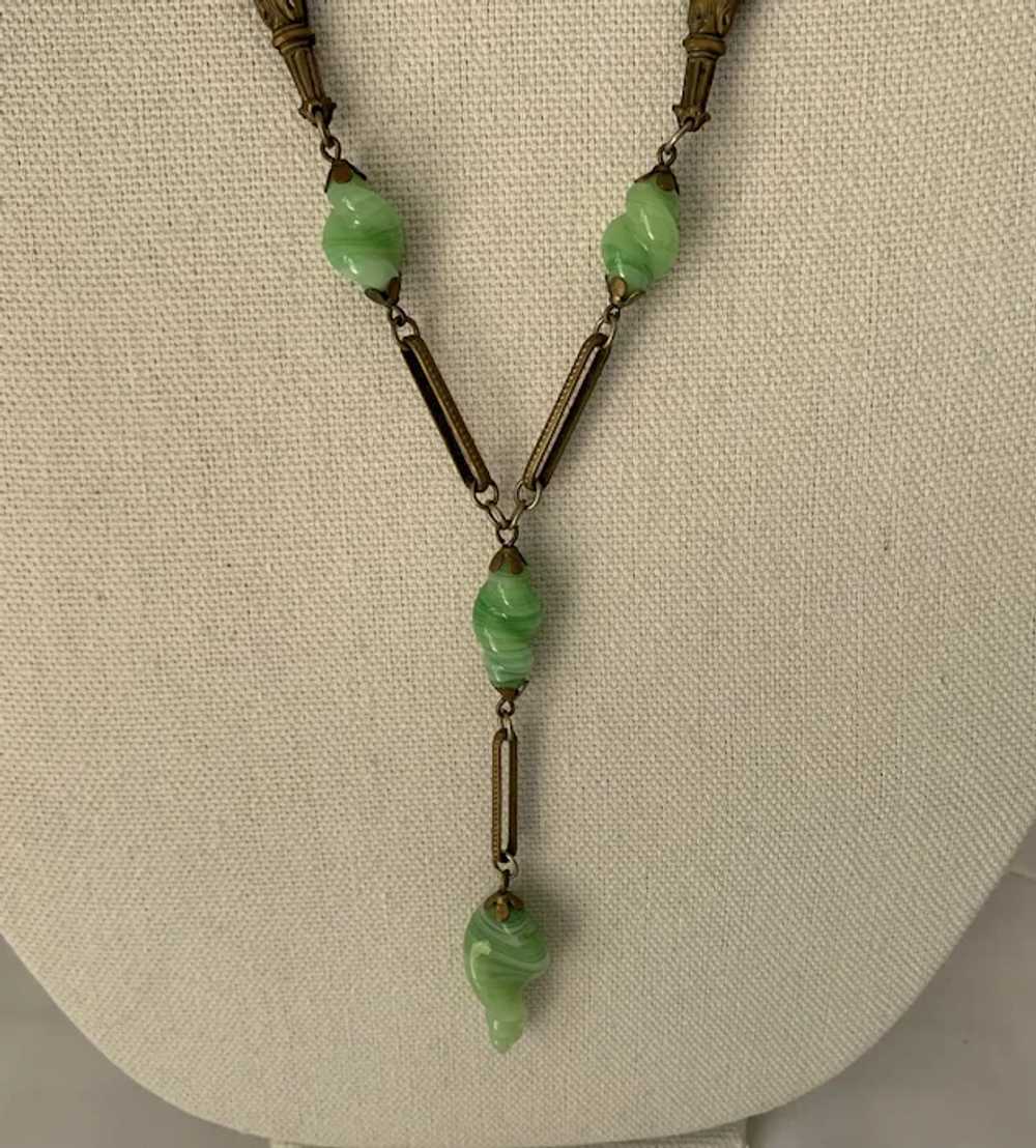Czech Egyptian Revival Necklace - 1930's - image 2